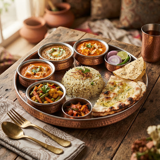 Punjabi Grandeur vegetarian thali